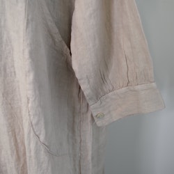 Linneklänning Vera Over Sized BEIGE - Stajl Agenturer