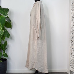 Linneklänning Vera Over Sized BEIGE - Stajl Agenturer