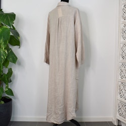 Linneklänning Vera Over Sized BEIGE - Stajl Agenturer