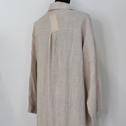 Linneklänning Vera Over Sized BEIGE - Stajl Agenturer