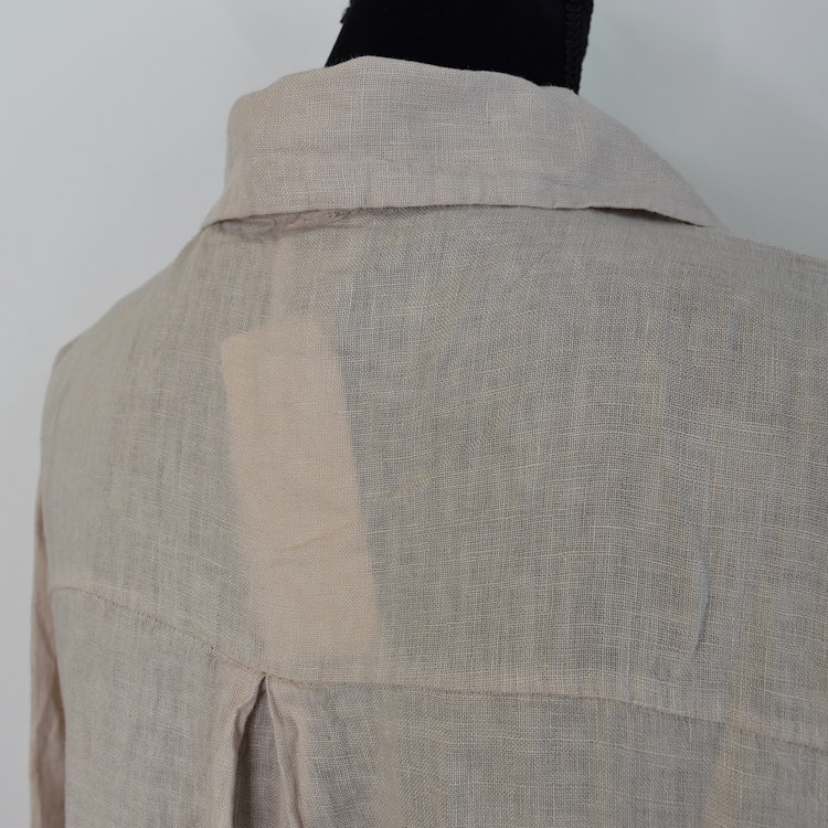 Linneklänning Vera Over Sized BEIGE - Stajl Agenturer