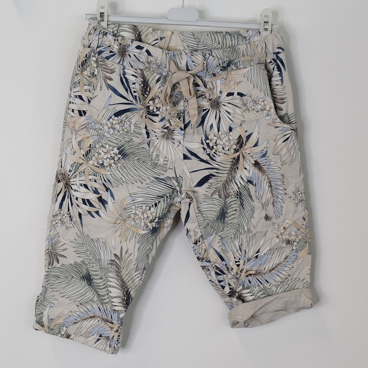 Shorts Capri Mönstrade BEIGE