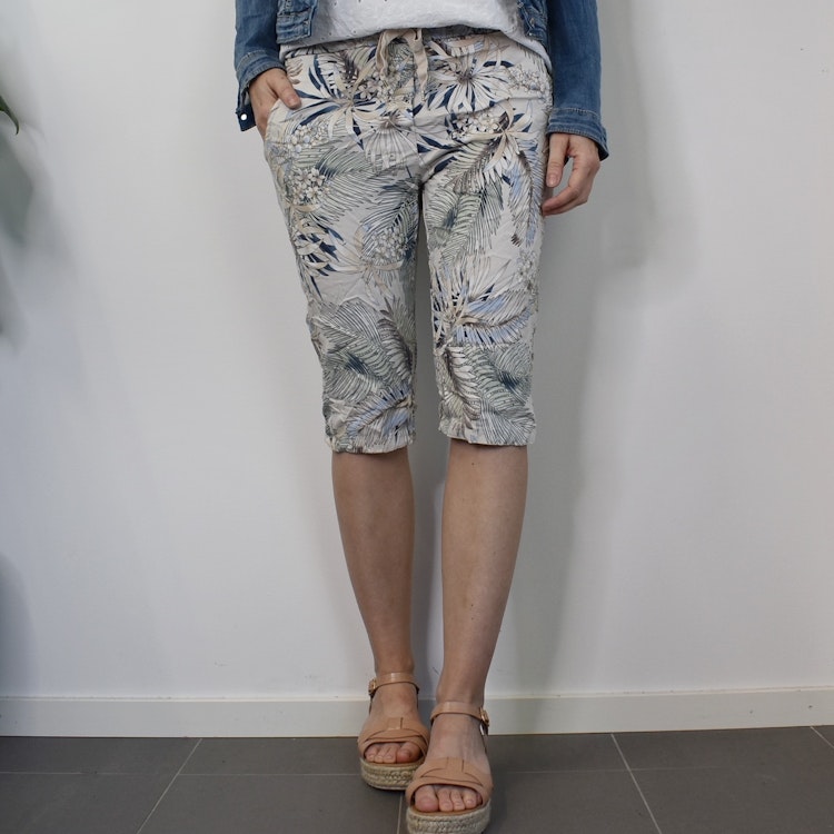 Shorts Capri Mönstrade BEIGE