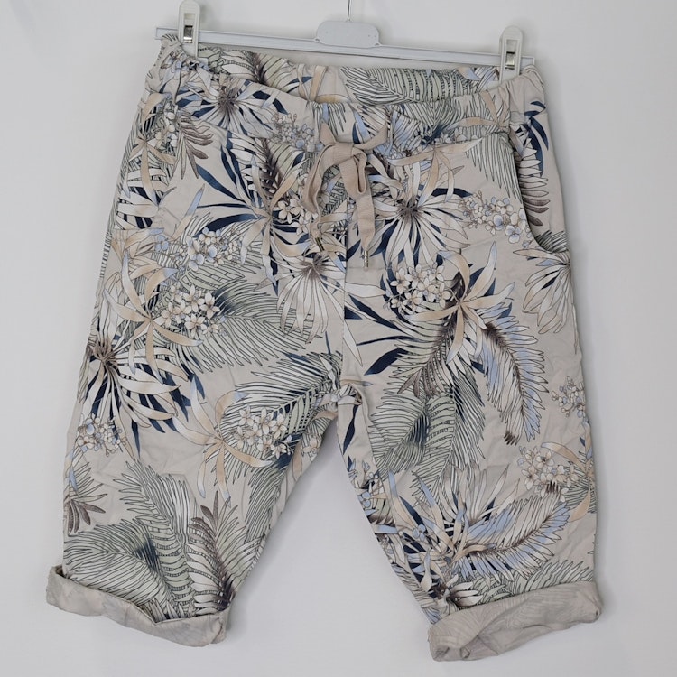 Shorts Capri Mönstrade BEIGE