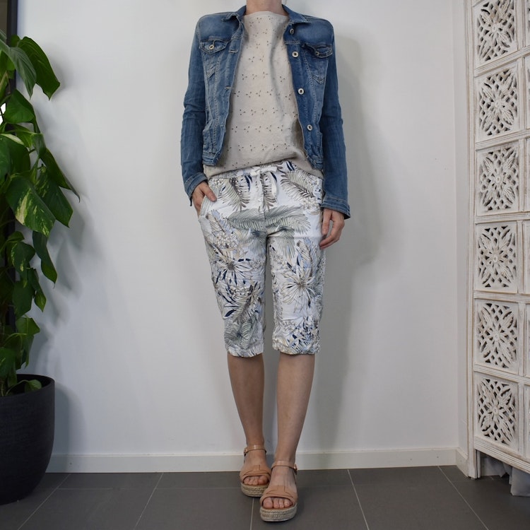 Shorts Capri Mönstrade VIT