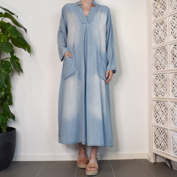 Klänning Amalia DENIM - Stajl Agenturer