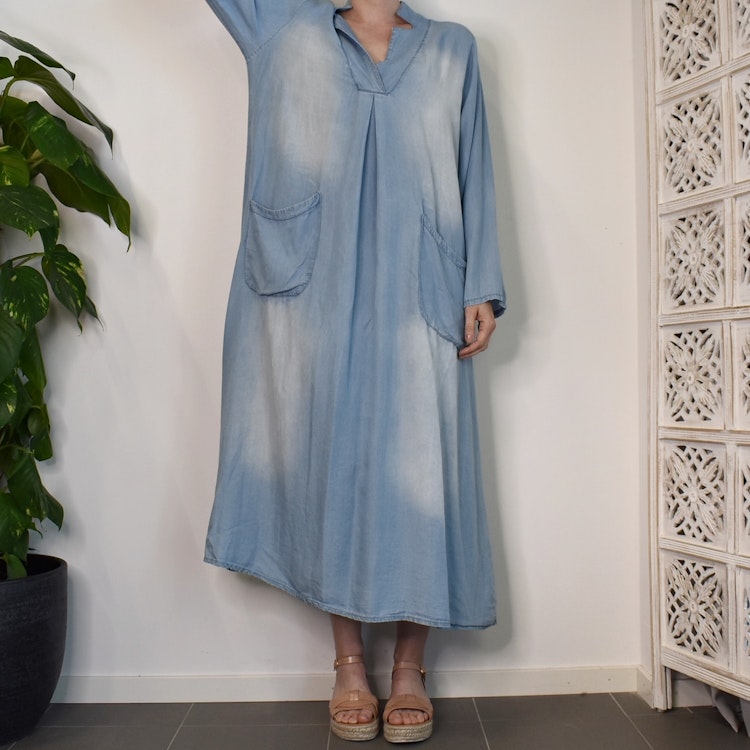 Klänning Amalia DENIM - Stajl Agenturer