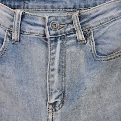 Jeans Flare med fransar LJUS BLÅ - 3D Denim