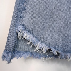 Jeans Flare med fransar LJUS BLÅ - 3D Denim