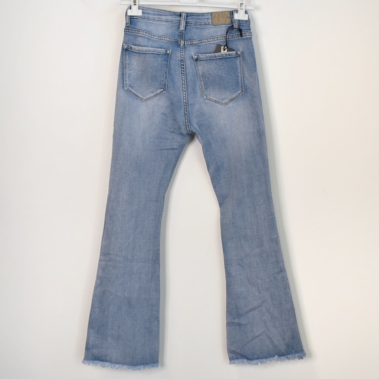 Jeans Flare med fransar LJUS DENIM - 3D Denim - En Slags Verklighet