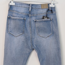 Jeans Flare med fransar LJUS BLÅ - 3D Denim