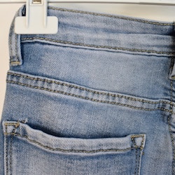 Jeans Flare med fransar LJUS BLÅ - 3D Denim