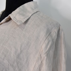 Linneskjorta med knappar BEIGE