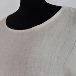 Linnetunika med volang BEIGE