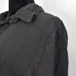 Skjortklänning med fickor ANTRACIT