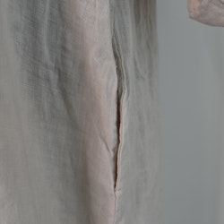 Skjortklänning med fickor BEIGE