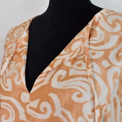Klänning Mönstrad BEIGE