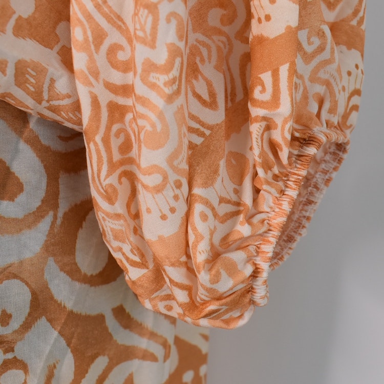 Klänning Mönstrad BEIGE