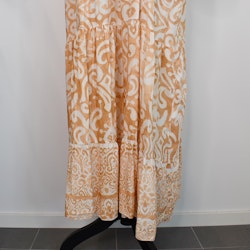 Klänning Mönstrad BEIGE