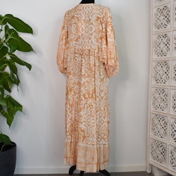 Klänning Mönstrad BEIGE