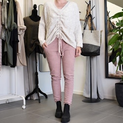 Stickad tröja med dragsko Over Sized BEIGE - Stajl Agenturer
