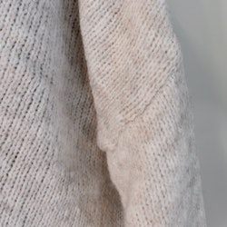 Stickad tröja med dragsko Over Sized BEIGE - Stajl Agenturer