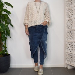 Stickad tröja Mönstrad BEIGE