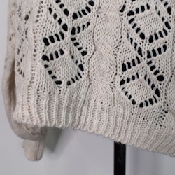 Stickad tröja Mönstrad BEIGE