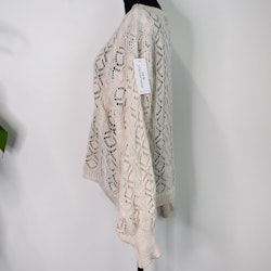 Stickad tröja Mönstrad BEIGE