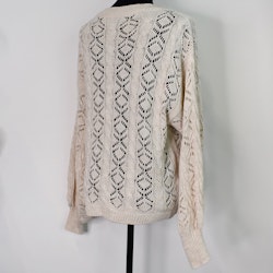 Stickad tröja Mönstrad BEIGE