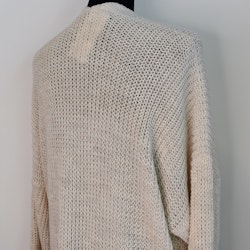 Lång Stickad Kofta Over Sized BEIGE