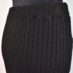 Set Stickad Tröja & Kjol SVART