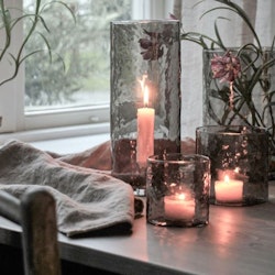 Glaslykta Hamra 10x25cm SMOKE - Majas Cottage