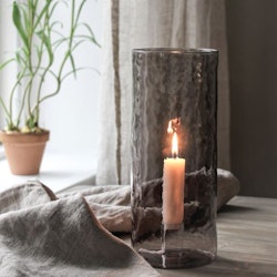 Glaslykta Hamra 10x25cm SMOKE - Majas Cottage