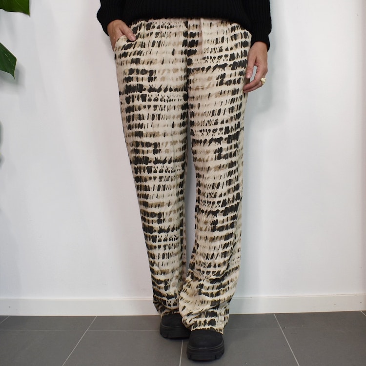 Byxa Cilla TIE DIE SVART - Nowomanslabel