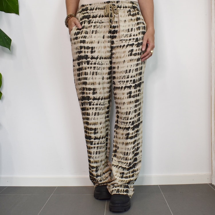 Byxa Cilla TIE DIE SVART - Nowomanslabel