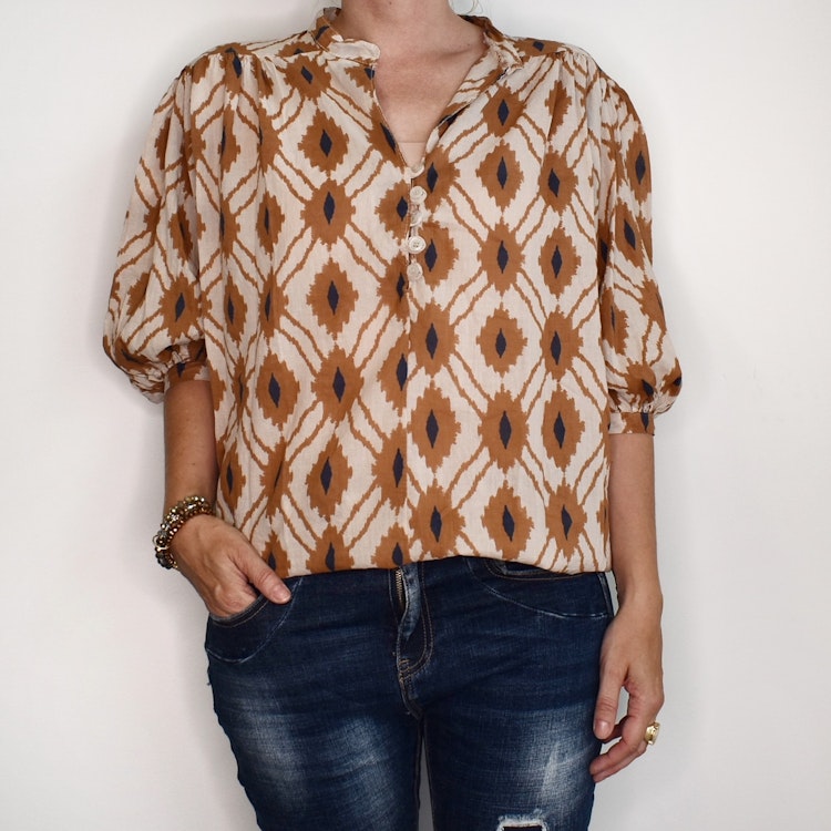 Blus Zara Inka BRUN - Nowomanslabel