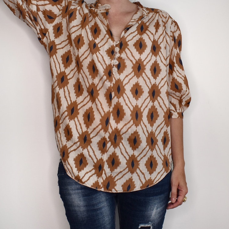 Blus Zara Inka BRUN - Nowomanslabel