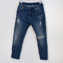 Jeans Ankellånga Med Paljetter DENIM