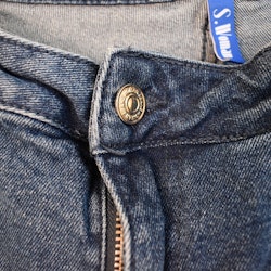 Jeans Ankellånga Med Paljetter DENIM