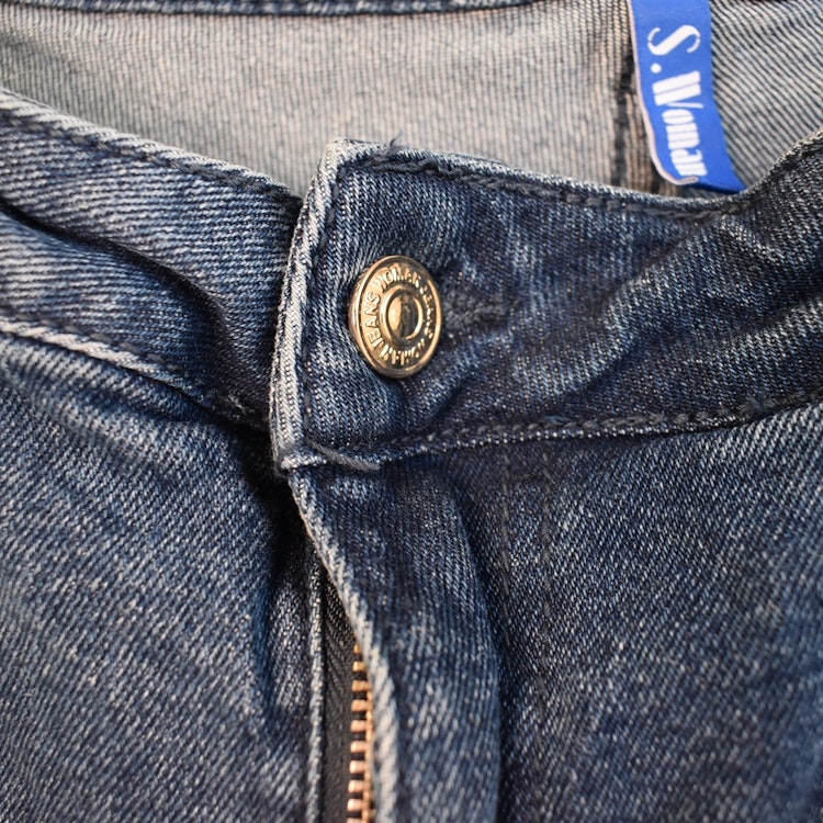 Jeans Ankellånga Med Paljetter DENIM