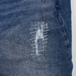 Jeans Ankellånga Med Paljetter DENIM