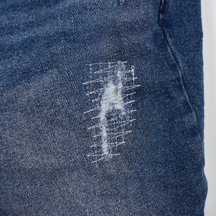 Jeans Ankellånga Med Paljetter DENIM