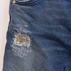 Jeans Ankellånga Med Paljetter DENIM