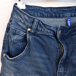 Jeans Ankellånga Med Paljetter DENIM