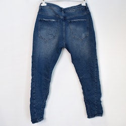 Jeans Ankellånga Med Paljetter DENIM