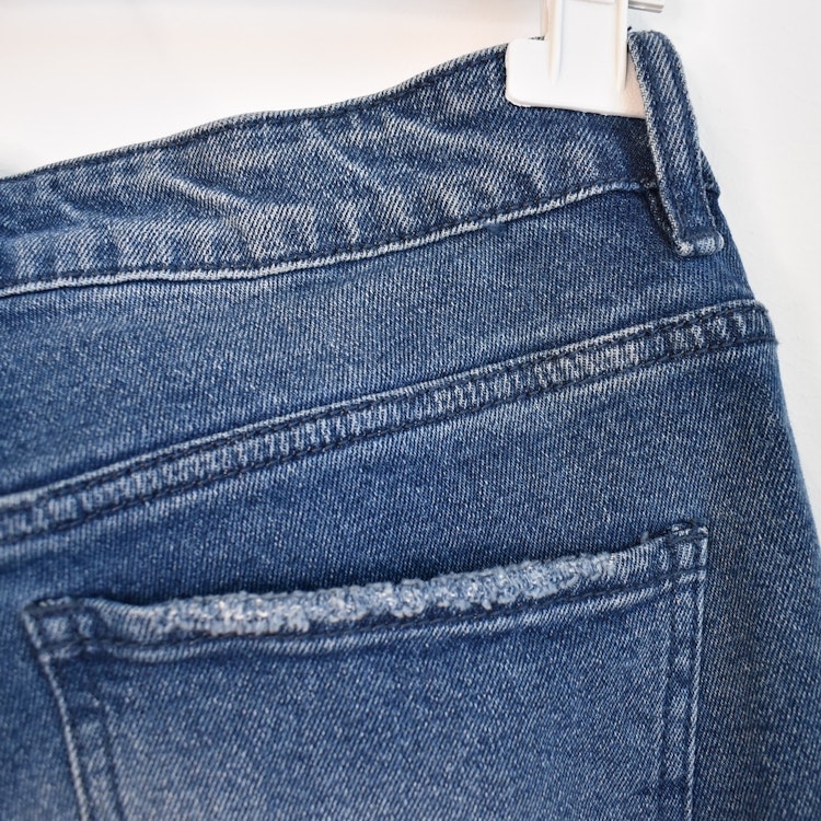 Jeans Ankellånga Med Paljetter DENIM