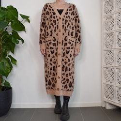 Lång Cardigan Recycled LEOPARD