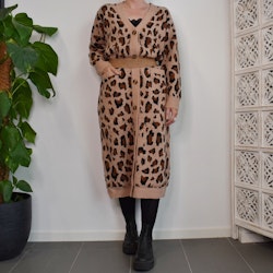 Lång Cardigan Recycled LEOPARD