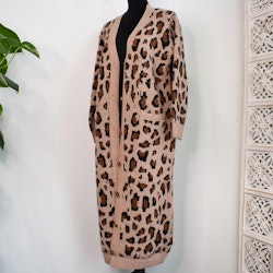 Lång Cardigan Recycled LEOPARD